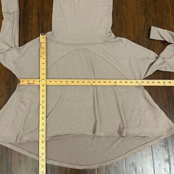 FREE PEOPLE WE THE FREE Cozy Time Funnel Neck Top in Chocolate - Picture 11 of 11
